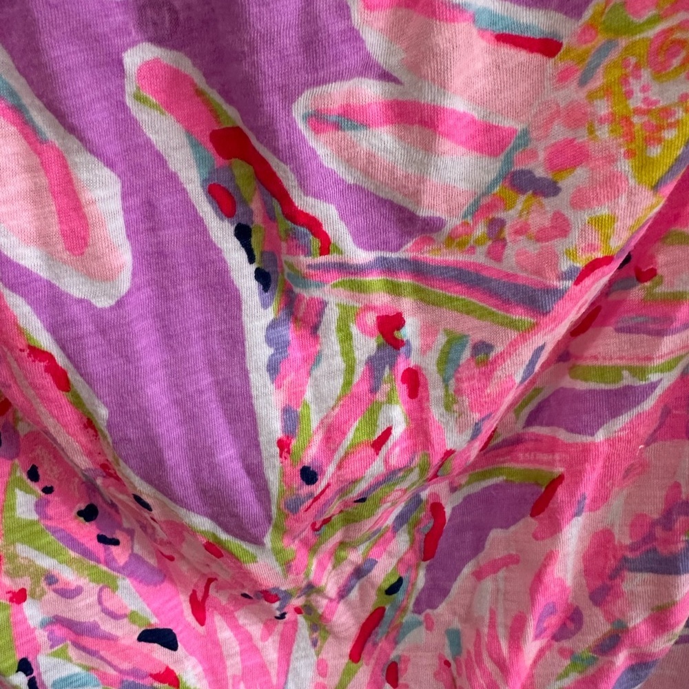 Lilly Pulitzer Enna Knit Off Shoulder Top Amethyst Sunseekers (131) - Picture 2 of 4